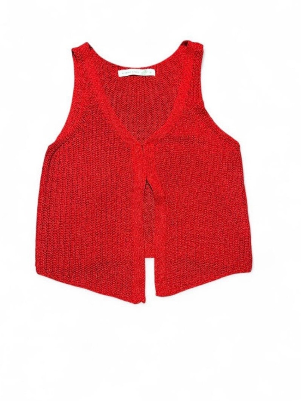 Altar'd State Red V-Neck Knit Tank